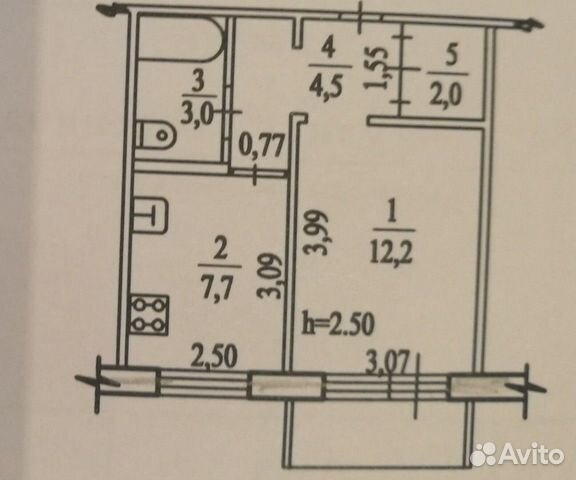 1-к квартира, 30 м², 8/9 эт. 1-к квартира, 30 м², 8/9 эт.