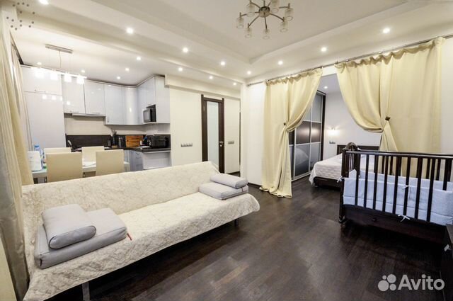 

2-к. квартира, 45,5 м², 2 кровати