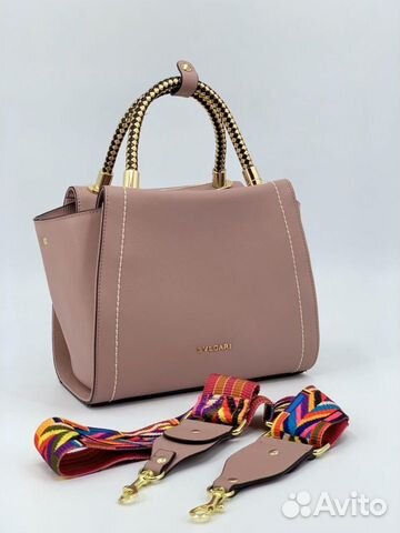 Новая женская сумка из кожи 4 расцветки Bulgari