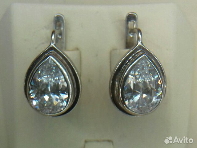 Серебро 925 пробы хх век,Серьги с Кварцем