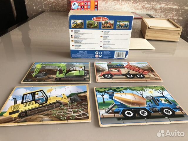 Деревянные пазлы для детей от Melissa&Doug