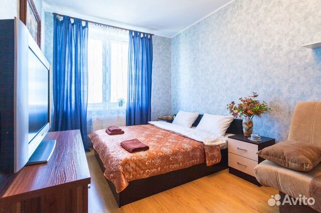 

1-к. квартира, 46 м², 2 кровати