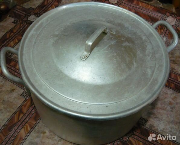 Кастрюля алюминиевая СССР 40 л Кастрюля алюминиевая СССР 40 л