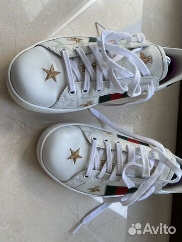 Белые кеды gucci New Ace, размер 41,5 Белые кеды gucci New Ace, размер 41,5