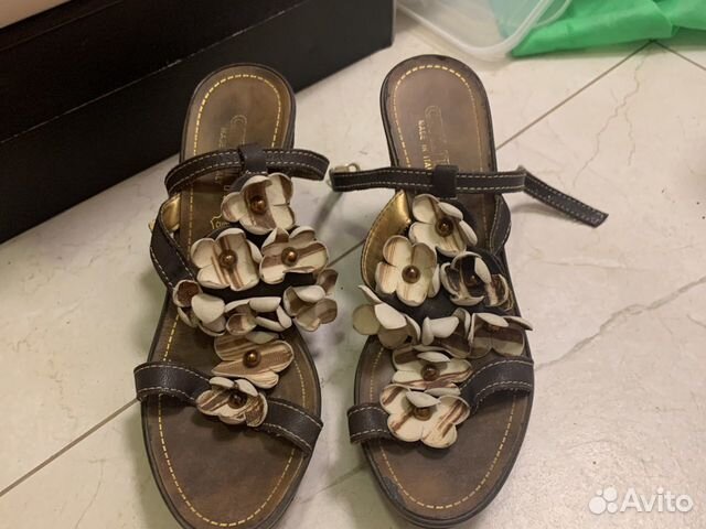 Босоножки женские танкетка Cerutti 38