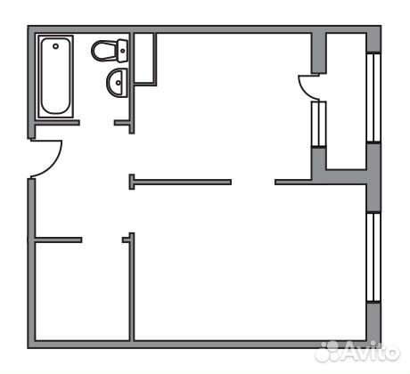 1-к квартира, 40.3 м², 18/24 эт. 1-к квартира, 40.3 м², 18/24 эт.