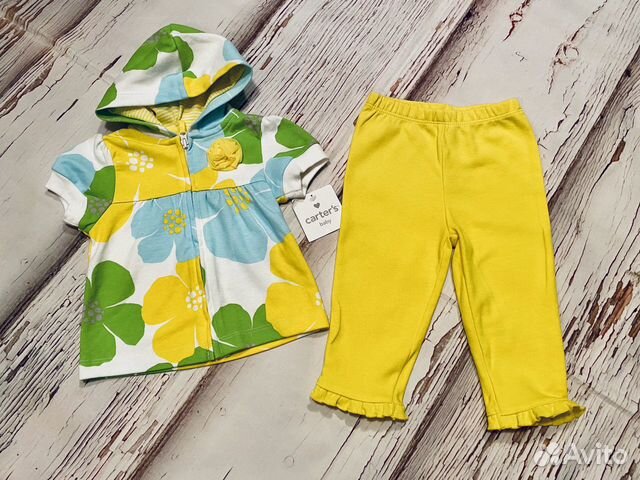 Комплект Carters. Лосины и кофта с коротким рукаво