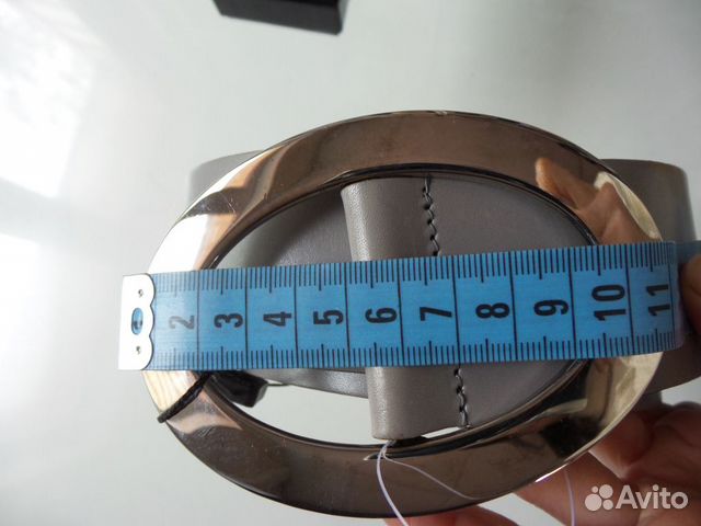 Серый кожаный ремень Dolce&Gabbana новый