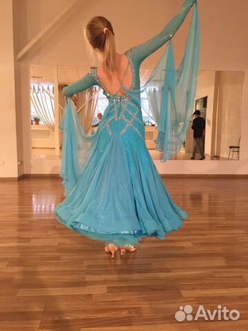 Платье для спортивных бальных танцев стандарт Ю-1 Платье для спортивных бальных танцев стандарт Ю-1