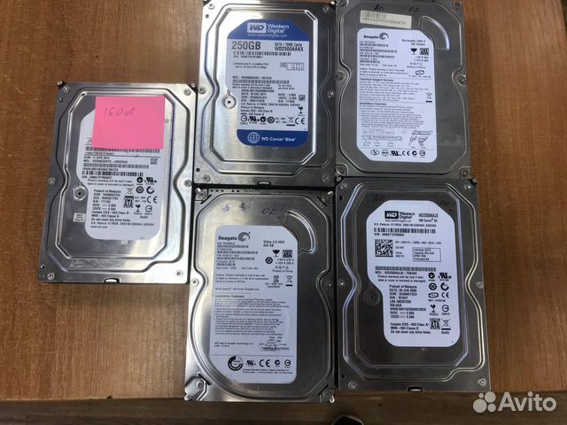 Жёсткие диски (HDD) в ассортименте 160-250Gb Жёсткие диски (HDD) в ассортименте 160-250Gb