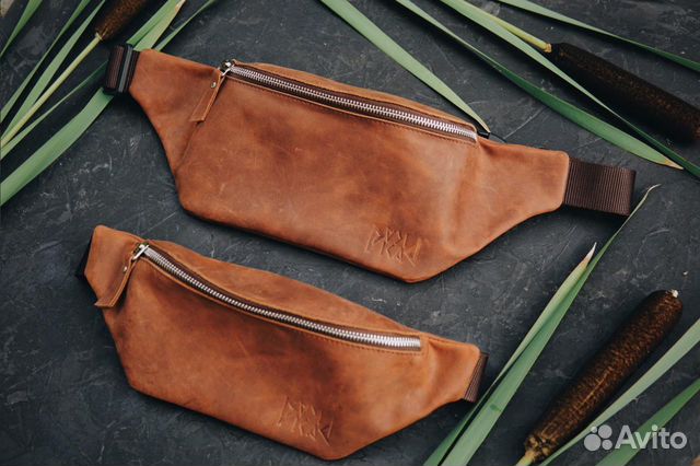 Поясная сумка бананка из натуральной кожи Поясная сумка бананка из натуральной кожи