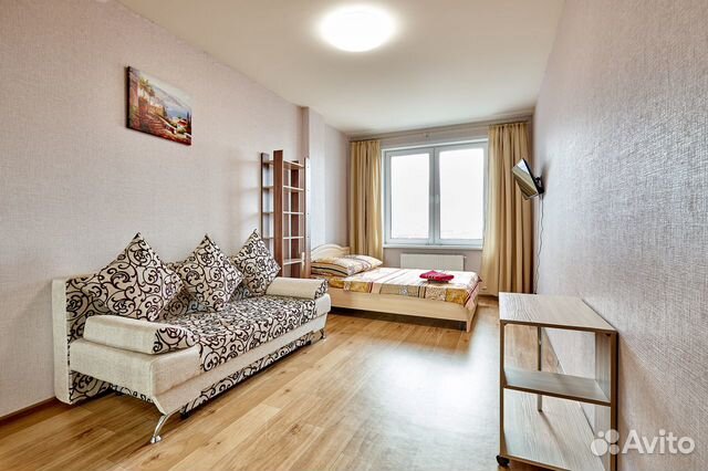 

1-к. квартира, 44 м², 3 кровати