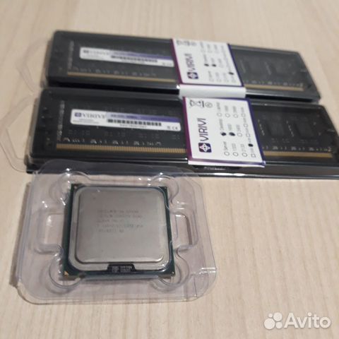 Процессор Q9400 4 ядра + DDR3 2шт по 4Гб