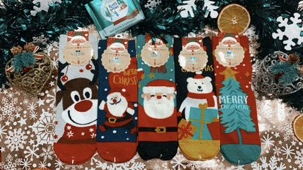 Новогодние носки