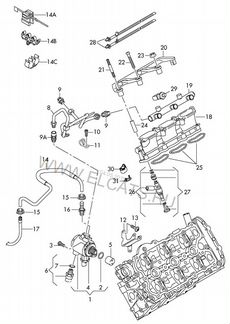 Шланг топливный Audi 4F0201215AQ