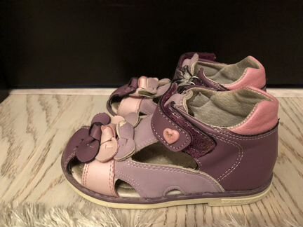 Туфли дошкольные из кожи, 25 размер