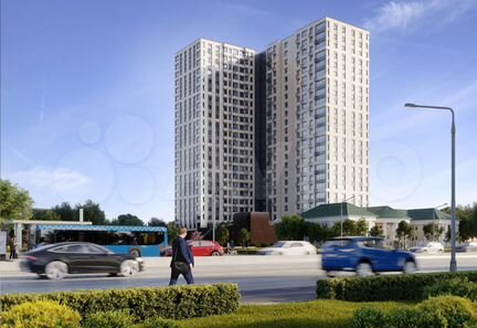 1-к квартира, 41.3 м², 9/24 эт.