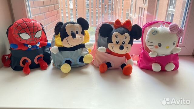 Детский рюкзак игрушка с героями мультиков