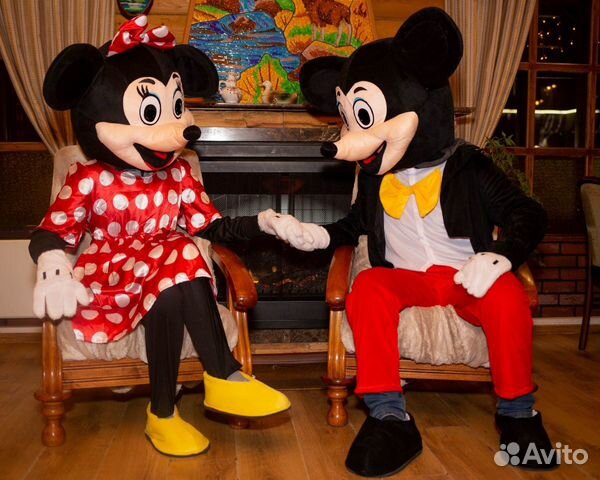Ростовые куклы Сердце, Микки и Мини Маус