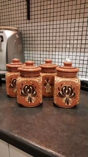 Набор керамических банок для хранения