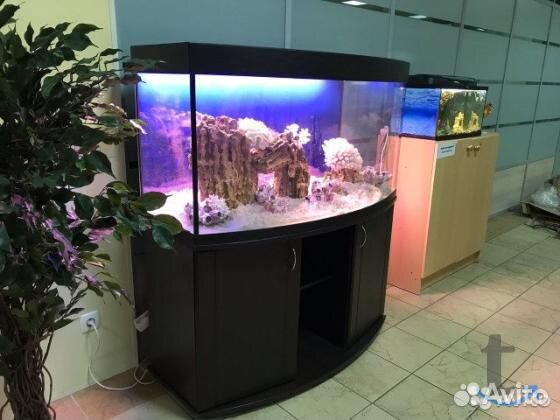Аквариум 250л с крышкой подсветкой + тумба(новый)