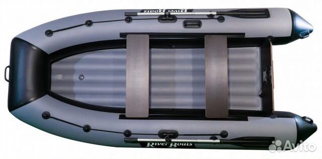 Лодка RiverBoats 320 нднд лайт черно-серый