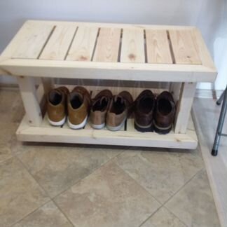 Скамья, банкетка, обувница деревянная