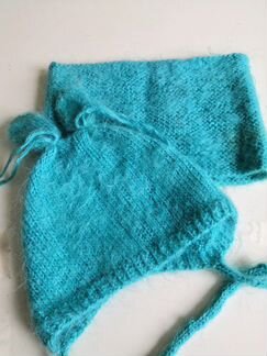 Шапка и снуд из мохера