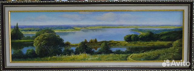 Картина. Родные просторы. Масло Холст