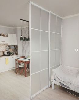 Перегородки раздвижные для зонирования комнаты