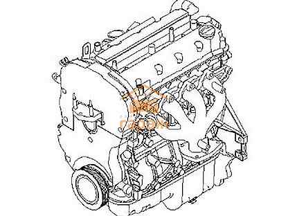 Двигатель контрактный chevrolet lacetti J200