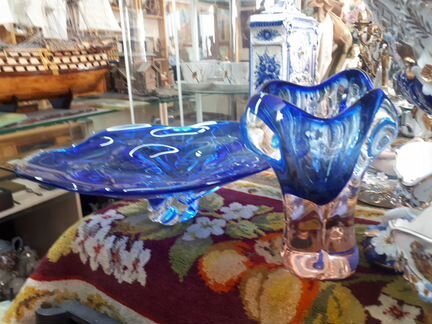 Вазы. Чешское стекло,времена СССР