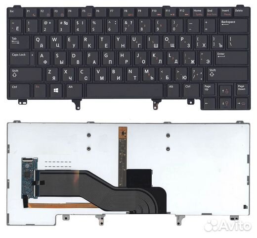 Клавиатура Dell Latitude E6320 E6420 E5420 черная