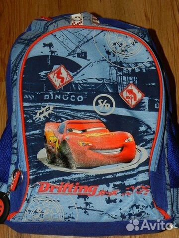 Новый рюкзак Тачки с машинкой Молния Маквин