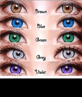 Коричневые Линзы мак цветные