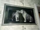 Картина вышитая крестиком *Тигриная любовь*
