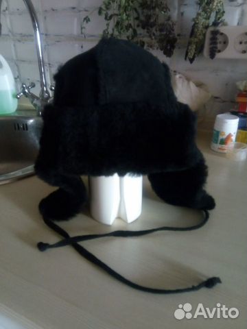 Зимняя шапка-ушанка новая натуральная (р.48+)