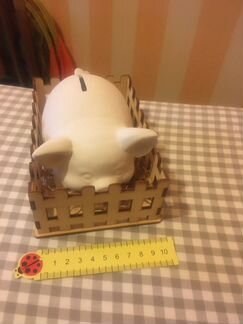 Стаканы разные, хрюшка-копилка