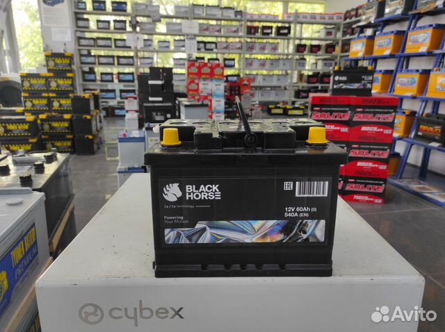 Аккумулятор 60Ач 540А Сербия Black Horse обратной