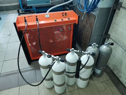 Заправка баллонов сжатым воздухом