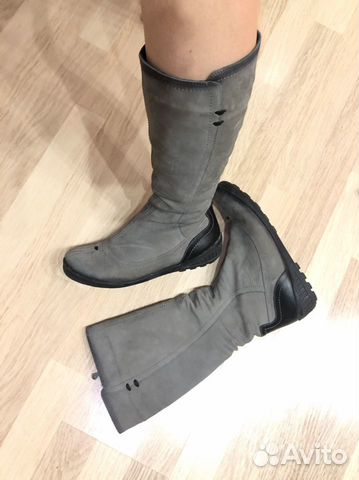 Сапоги зимние нубук+цигейка