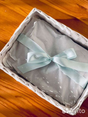 Корзина плетеная из бумажной лозы