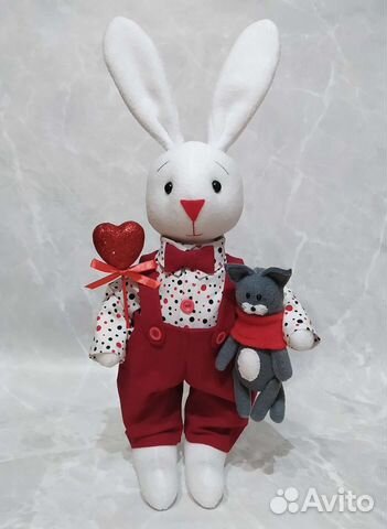 Игрушка ручной работы Мягкая игрушка заяц