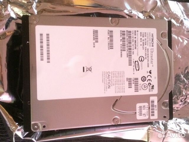 Диск scsi Hitachi 73GB 10K 3.5