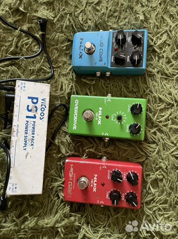 Гитарные педали эффектов+ питание