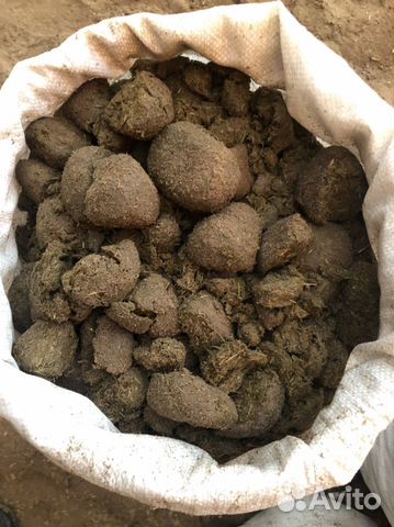 Конский навоз, перегной в мешках