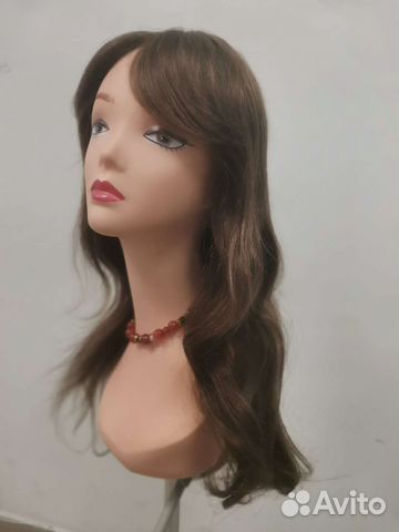 Парик из натуральных волос длинный