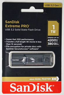 USB флешка 1TB Sandisk Extreme Pro USB 3.2