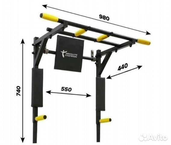 Турник брусья пресс 3 в 1 + установка для спорта