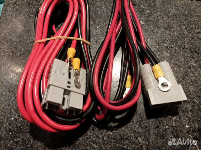 Батарейный кабель TD50A 2x6. к акб Длина 3м. 1шт